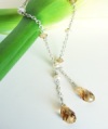 French Toast Lariat Necklace