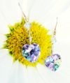 Purple Heart Earrings